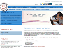 Tablet Screenshot of instituutsocrates.nl